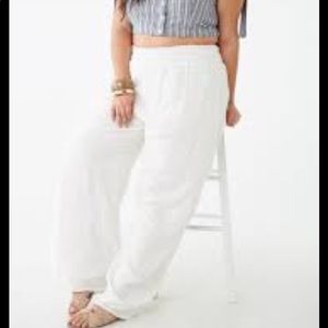 Embroidered Eyelet Pants